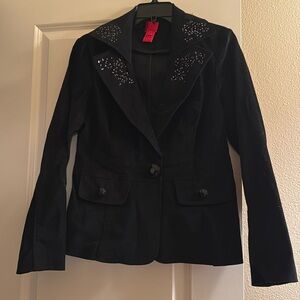 Black velvet jacket